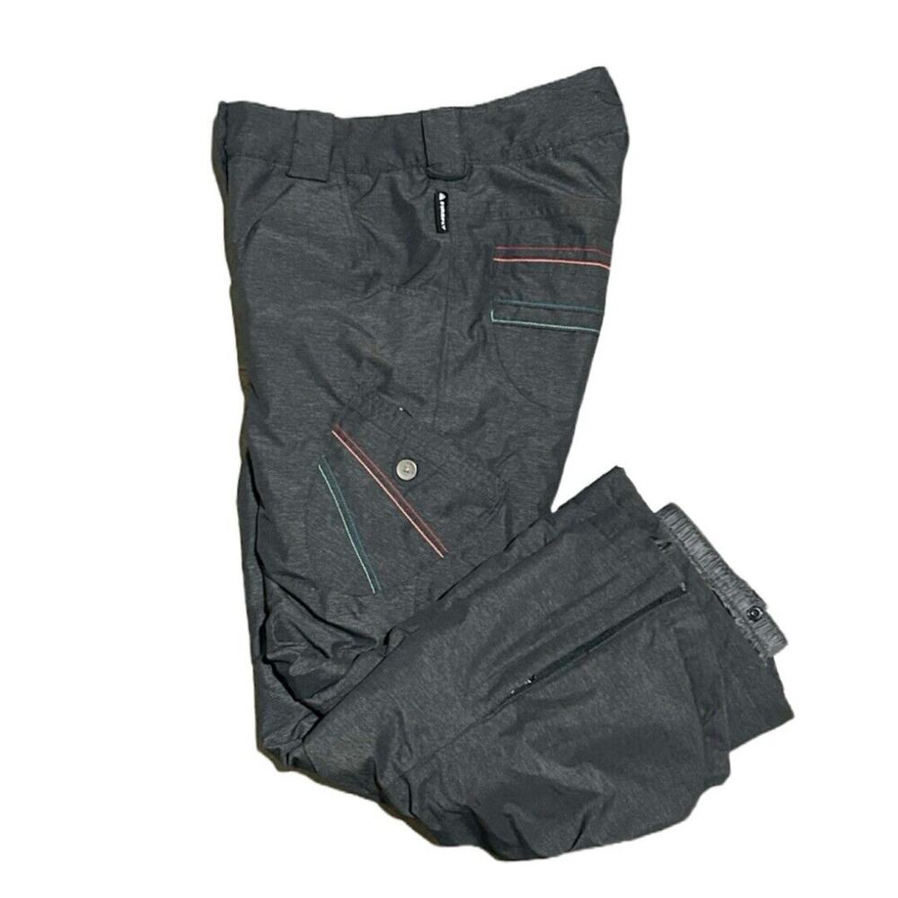 Firefly Aquamax Elite Ski Pants Onyx Charcoal Youth's Size M 8000mm 5000gr 24hs